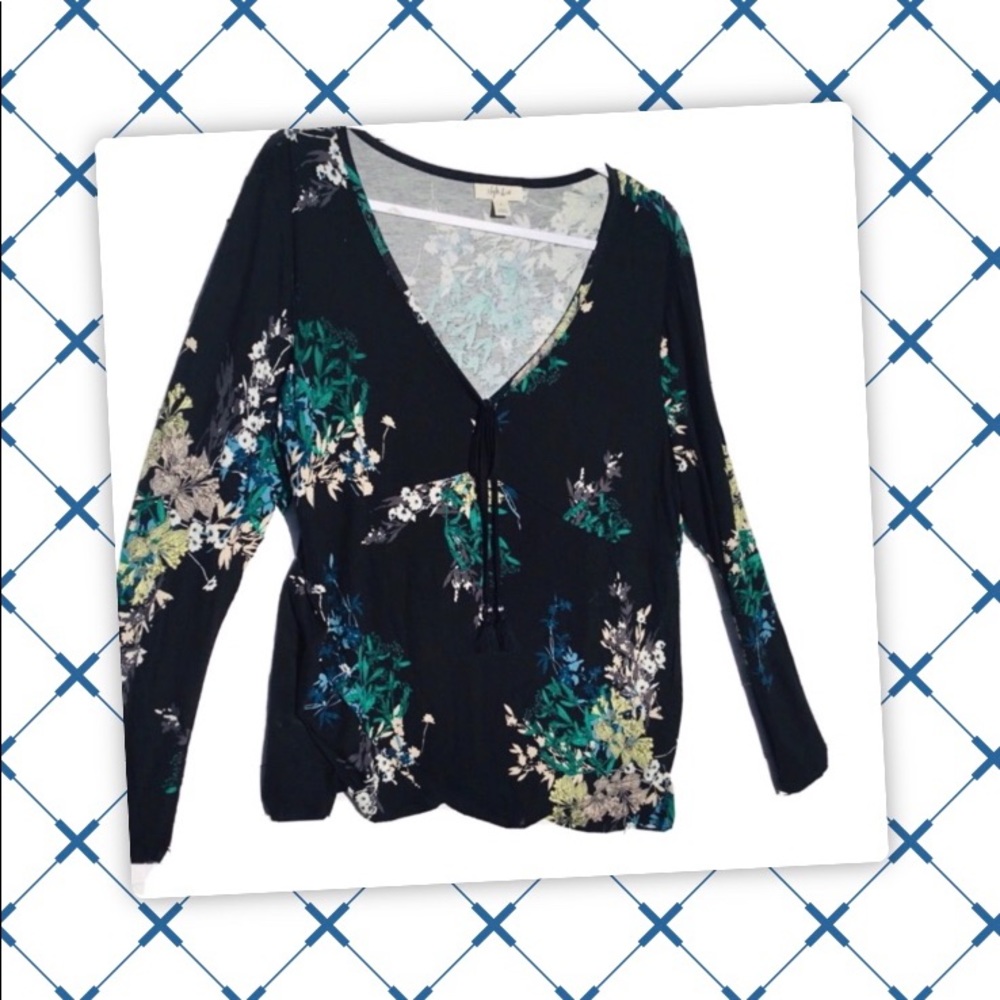 Style & Co Boho Peasant Blouse